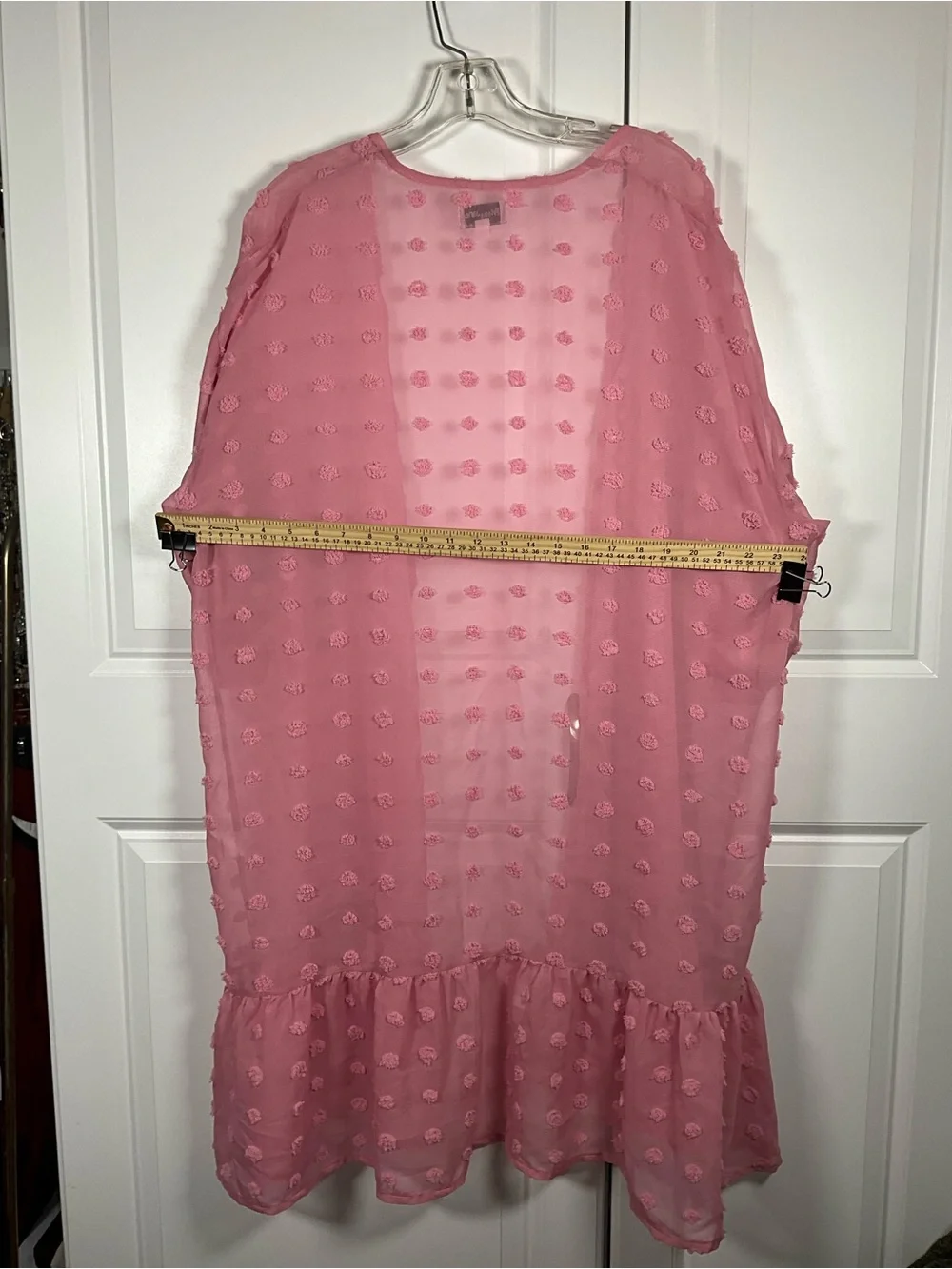 Missy Jane Kimono Size XL Pink Sheer Cover Uo Lightweight (dress not included)